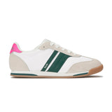Snow White/Forest Green/Hot Pink